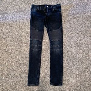 H&M Dark Blue Stacked Skinny Jeans